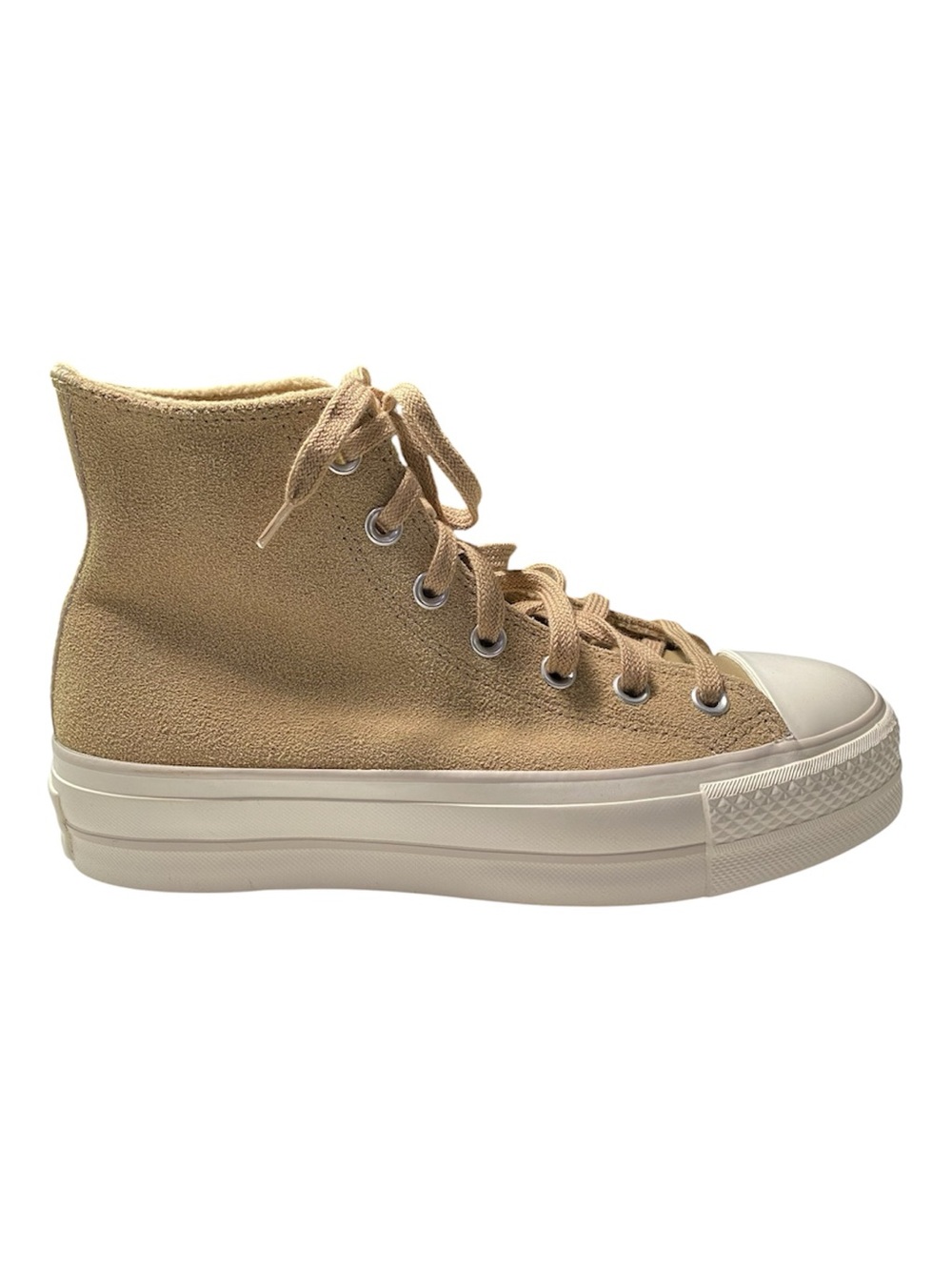 New Women’s All Star Chuck Taylor Sneakers Size8/39 Converse High Tops Tan Suede
